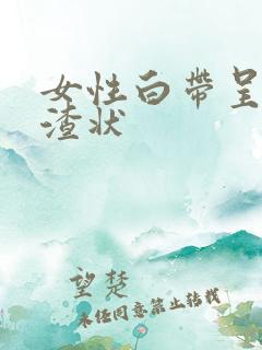 女性白带呈豆腐渣状