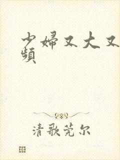 少妇又大又爽视频