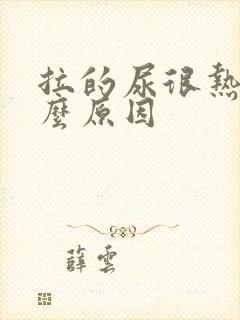 拉的尿很热是什么原因