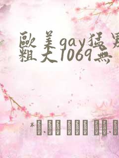 欧美gay猛男粗大1069无