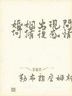 婚姻出现问题如何修复感情