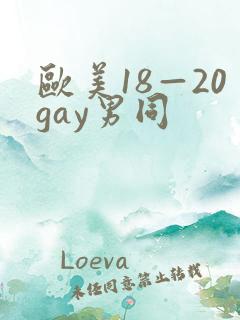 欧美18—20gay男同