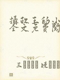 摄政王的小宠妃全文免费阅读