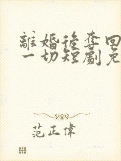 离婚后夺回我的一切短剧免费观看