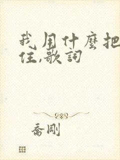 我用什么把你留住,歌词