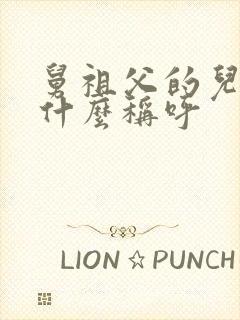 舅祖父的儿子叫什么称呼