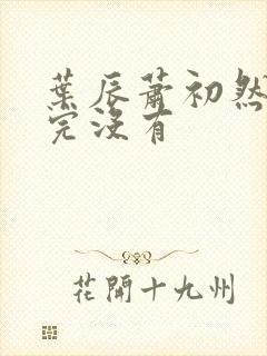 叶辰萧初然更新完没有