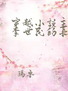 穿越小说主角是李世民的长子