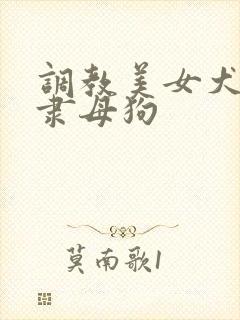 调教美女犬性奴隶母狗