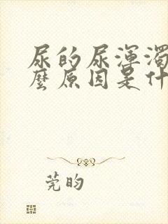 尿的尿浑浊是什么原因是什么原因