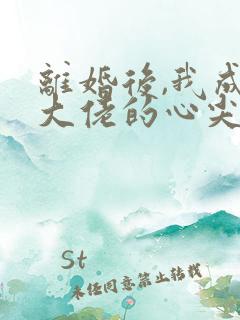 离婚后,我成了大佬的心尖宠