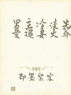 男主冷淡先婚后爱追妻火葬场现言