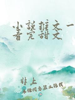 小说推文一口气看完甜文