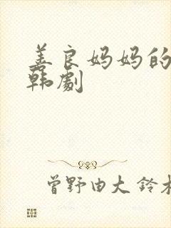 善良妈妈的朋友韩剧