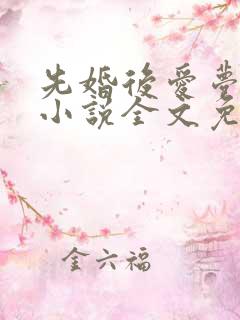 先婚后爱梦筱二小说全文免费阅读