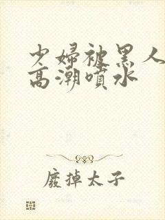 少妇被黑人爽到高潮喷水