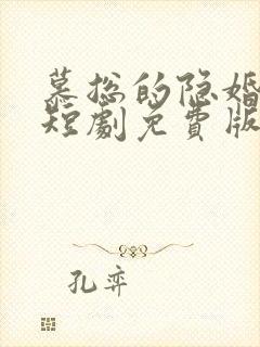 慕总的隐婚罪妻短剧免费版