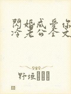 闪婚成爱你好高冷老公全文免费阅读