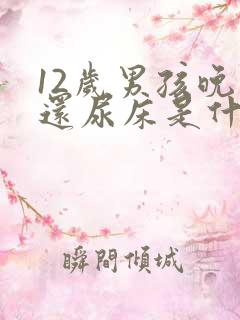 12岁男孩晚上还尿床是什么原因