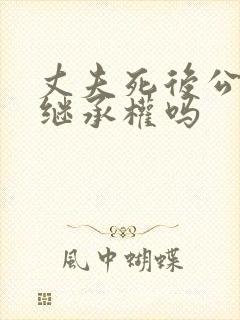 丈夫死后公婆有继承权吗