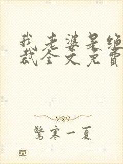 我老婆是绝色总裁全文免费阅读