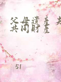 父母遗产 夫妻共同财产