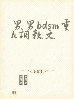 男男bdsm重h调教文