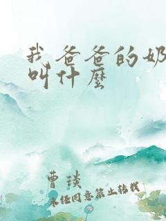 我爸爸的奶奶我叫什么