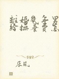 离婚几年男方不给抚养费怎么起诉