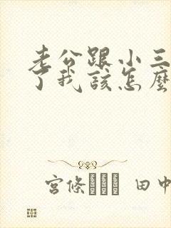 老公跟小三断不了我该怎么办