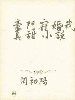 豪门宠婚我老婆真甜 小说