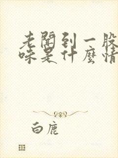 老闻到一股尿骚味是什么情况