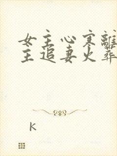 女主心寒离开男主追妻火葬场