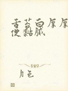 舌苔白厚厚腻大便黏腻