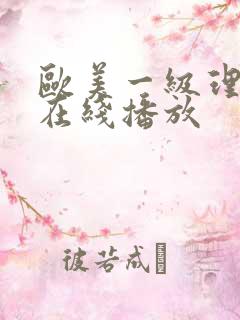 欧美一级理论片在线播放