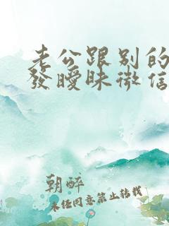 老公跟别的女人发暧昧微信