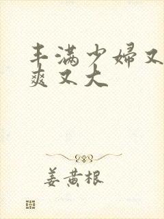 丰满少妇又紧又爽又大