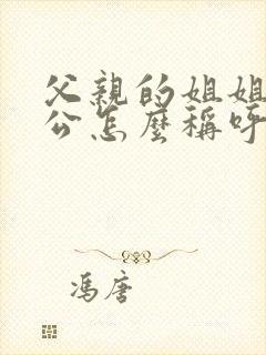 父亲的姐姐的老公怎么称呼