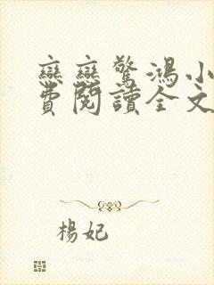 恋恋惊鸿小说免费阅读全文