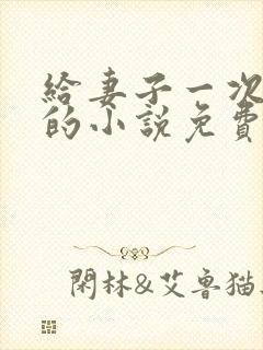 给妻子一次恋爱的小说免费阅读