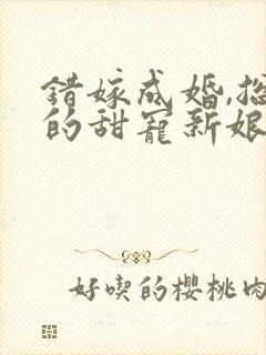 错嫁成婚,总裁的甜宠新娘