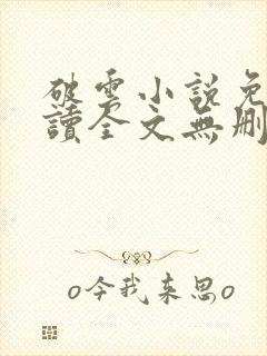 破云小说免费阅读全文无删减