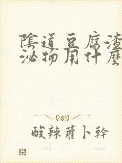 阴道豆腐渣状分泌物用什么药