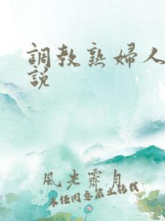 调教熟妇人妻小说