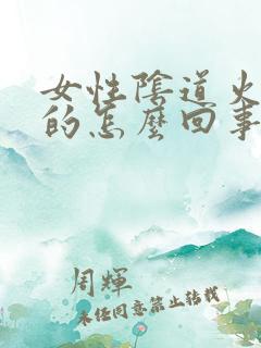 女性阴道火辣辣的怎么回事