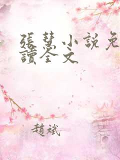 张慧小说免费阅读全文