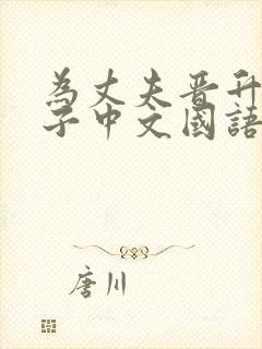 为丈夫晋升的妻子中文国语