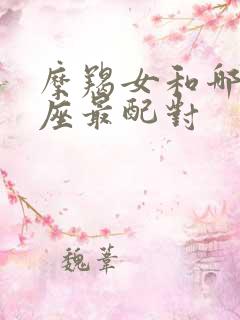 摩羯女和哪个星座最配对