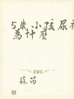 5岁小孩尿裤子为什么