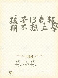 孩子13岁叛逆期不想上学